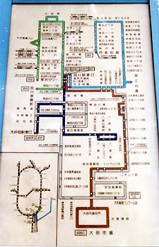 天王洲橋の路線図